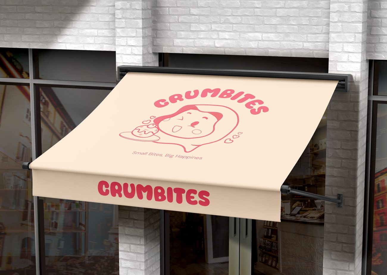 Crumbites awning mockup