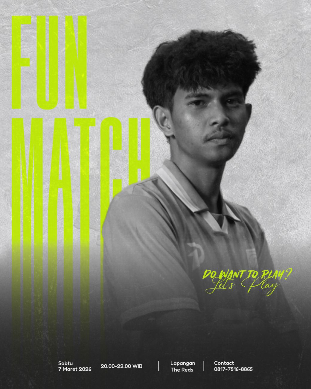 Fun Match neon poster
