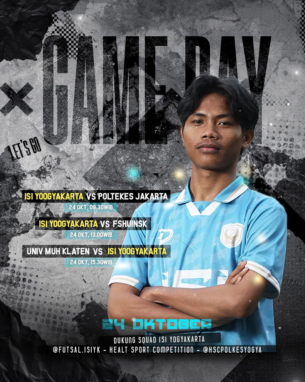 Game Day schedule poster