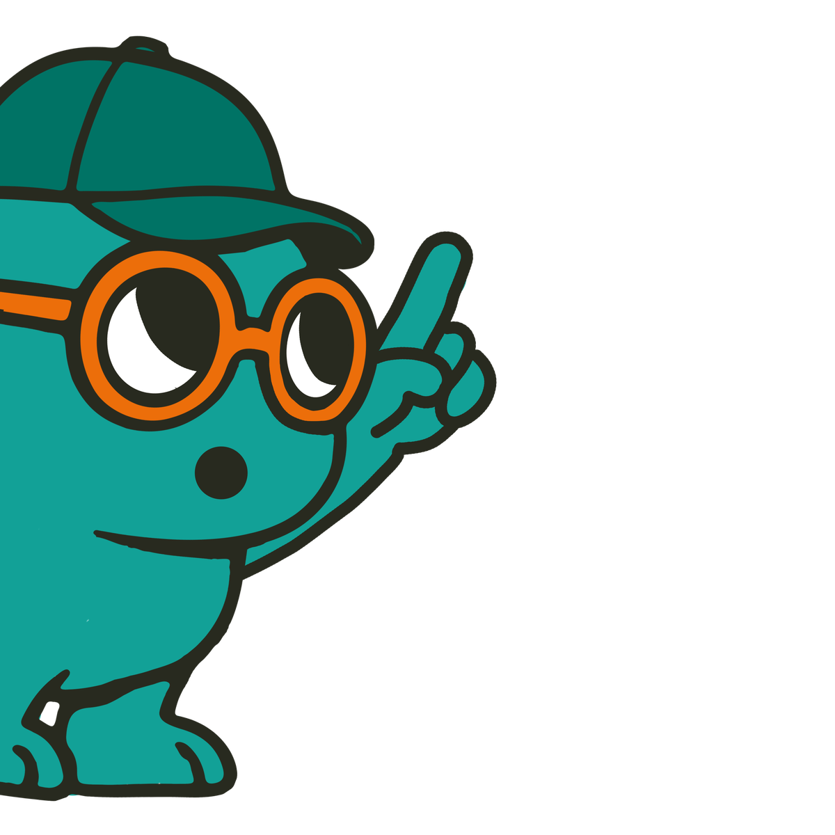 Mascot pointing