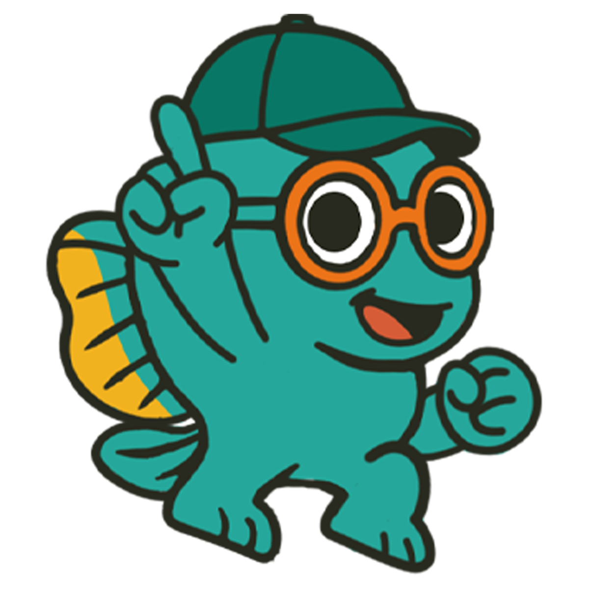 Mascot jumping