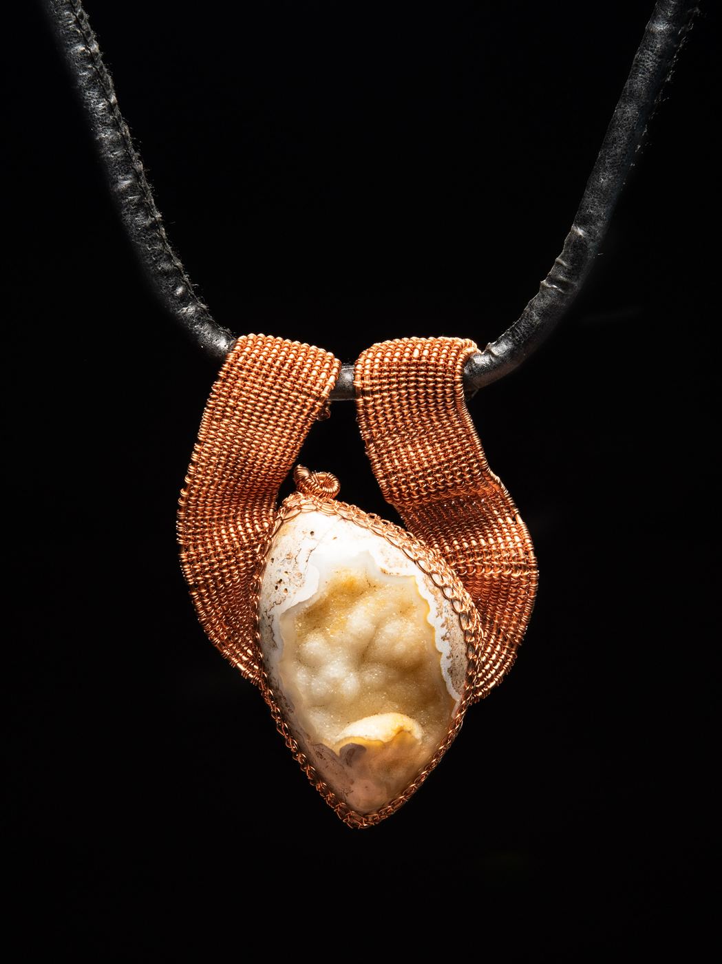 Roshi Jewelry batik fabric pendant